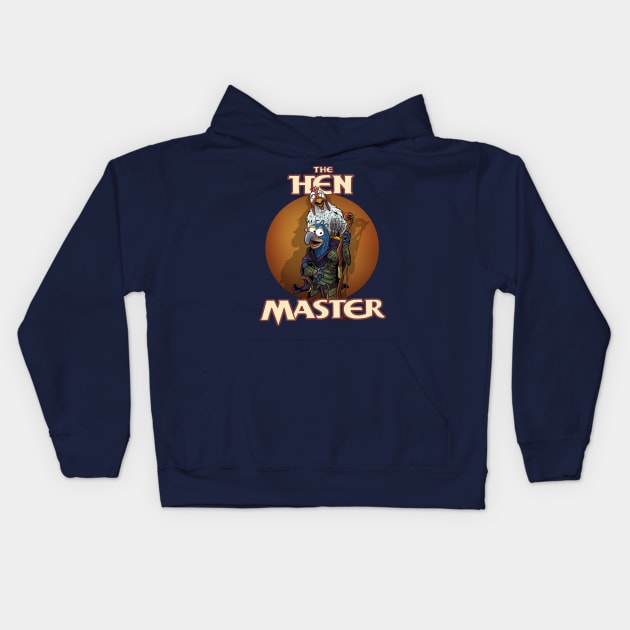 The Hen Master Kids Hoodie by JohnLattaArt